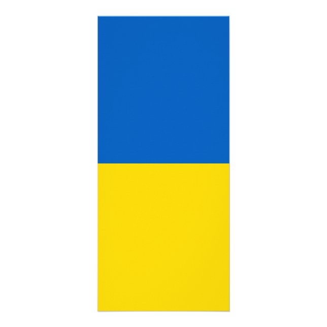 Carte Publicitaire Drapeau ukrainien (Devant)