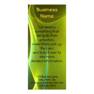 Carte Publicitaire Dreamy Jaune et Vert Balayage