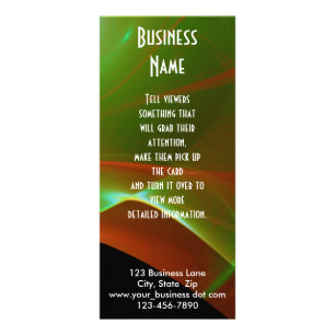 Carte Publicitaire Dreamy Orange et Green Sweet Custom Business