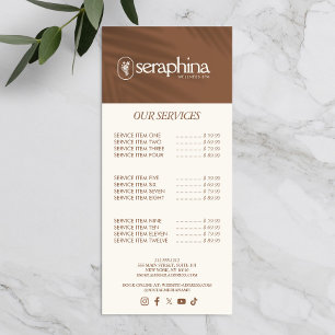 Carte Publicitaire Élégance Terreuse Logo Beauté, Bien-être, Spa Roui