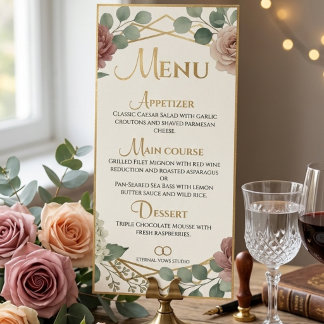 Carte Publicitaire Elegant Dusty Rose Geometric Floral Watercolor 