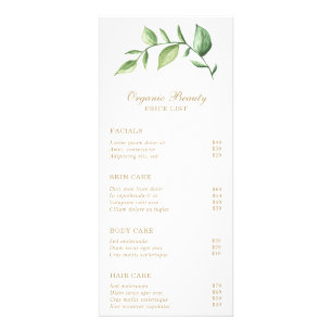 Carte Publicitaire Elégante verdure Gold Beauty Salon Prix