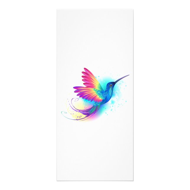Carte Publicitaire Exotic Rainbow Hummingbird (Devant)