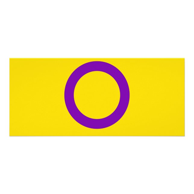 Carte Publicitaire Flag de Instersex (Devant)