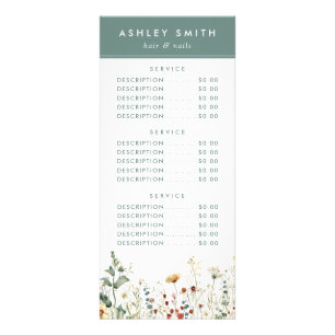 Carte Publicitaire Fleur sauvage d'été