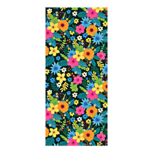 Carte Publicitaire Fleurs Ditsy Vibrantes Motif Floral Design-43785