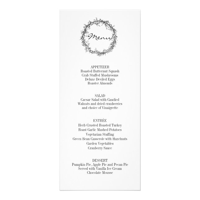 Carte Publicitaire Floral Rustique Donner Merci Thanksgiving Diner Me (Devant)