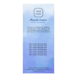 Carte Publicitaire Fond aquarelle