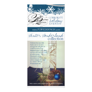 Carte Publicitaire Forfait de décoration P2 Mariage Winter Wonderland