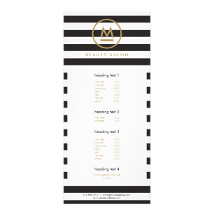 Carte Publicitaire Grand Monogramme moderne initial sur bandes en gra