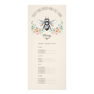 Carte Publicitaire Honey Bee Beekeeper Apiary Farm Beekeeper Rack Car