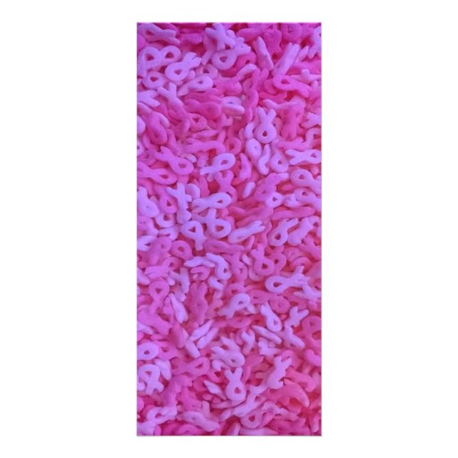 Carte Publicitaire La conscience rose de cancer du sein de ruban (Devant)
