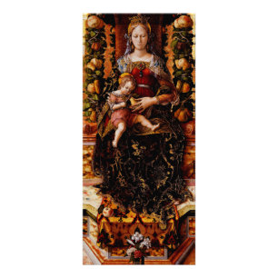 Carte Publicitaire La Madonna della Candeletta Carlo Crivelli Art