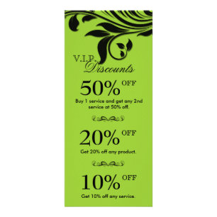 Carte Publicitaire La vente de salon carde le noir floral élégant d