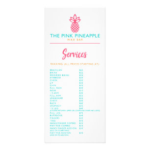 Carte Publicitaire L'ananas rose
