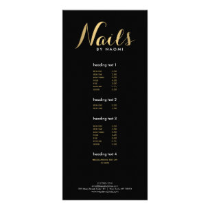 Carte Publicitaire Les clous fascinants Script l'or des textes/carte