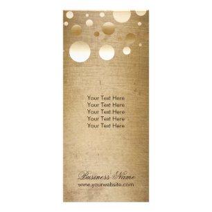 Carte Publicitaire Les confettis modernes d'or de maquilleur