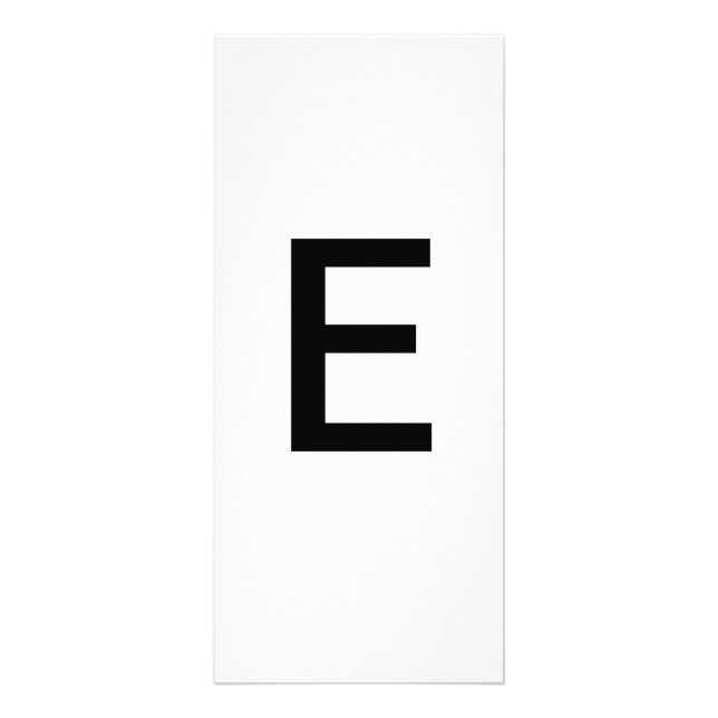Carte Publicitaire Lettre alphabétique E Learning Education Card (Devant)
