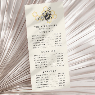 Carte Publicitaire Logo Abeille Vintage Apiculteur Rustique Abeille à