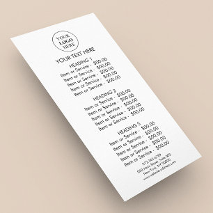 Carte Publicitaire Logo Promotionnel Personnalisé – Aucune Commande M