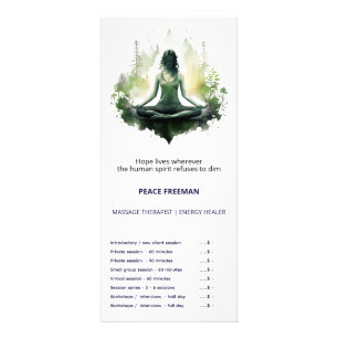 Carte Publicitaire Lumière enracinée   Méditation du Féminin Sacré 