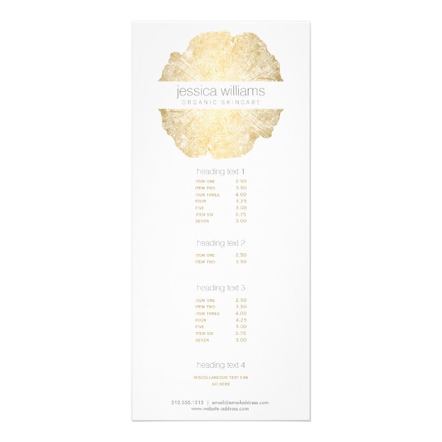 Carte Publicitaire Luxe Wood Effet Art (Devant)