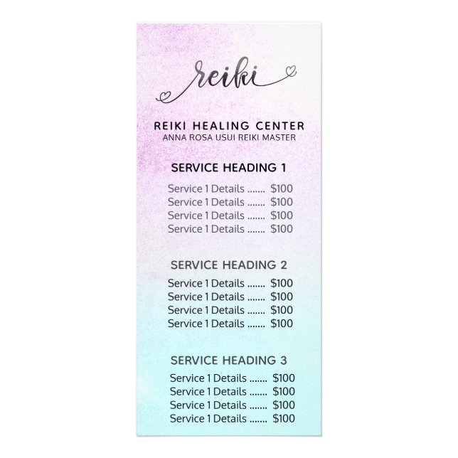 Carte Publicitaire *~* Magenta Turquoise Monnaie Parties scintillant  (Devant)