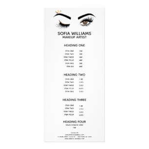 Carte Publicitaire Makeup artist Wink Eye Beauty Salon Lash Extension