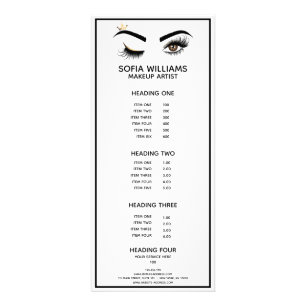 Carte Publicitaire Makeup artist Wink Eye Beauty Salon Lash Extension