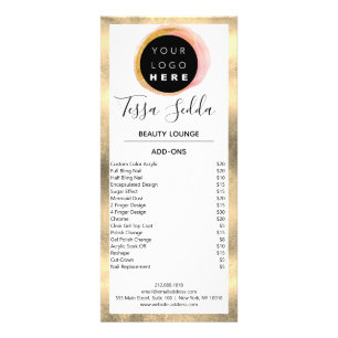 Carte Publicitaire Manucure des cheveux Manucure Pedicure Bien-être