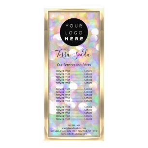 Carte Publicitaire Maquillage des cheveux Soins de la peau Logo Beaut
