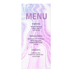 Carte Publicitaire Marbre rose violet parties scintillant typographie