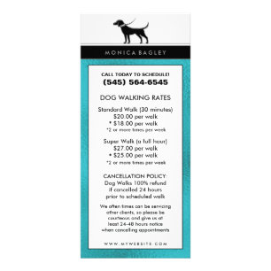 Carte Publicitaire Marche et animal familier de chien reposant la
