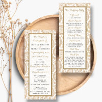 Mariage moderne Brown Paisley