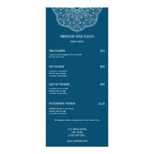 Carte Publicitaire Massage Reiki Teal