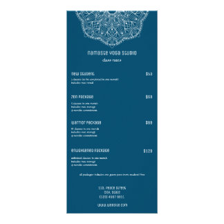 Carte Publicitaire Massage Reiki Teal