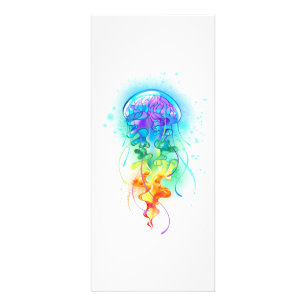 Carte Publicitaire Méduse arc-en-ciel