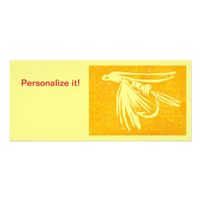 Carte Publicitaire mouche mouillée, attache à la mouche, art de la pê (Devant)