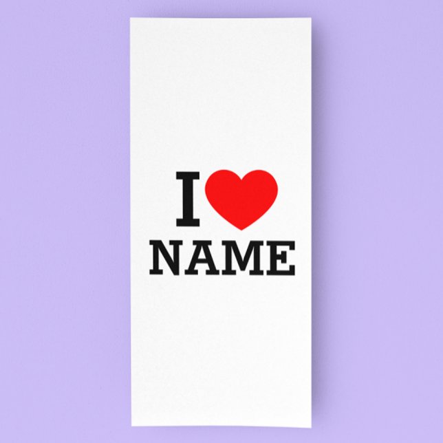 Carte Publicitaire Nom du coeur (Créateur téléchargé)
