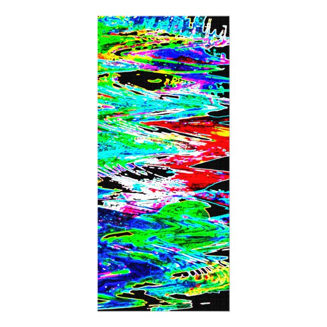 Carte Publicitaire Ondes colorées (Devant)