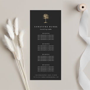 Carte Publicitaire Palmier d'or Faux Tarification ou services