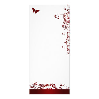 Carte Publicitaire Papillon rouge