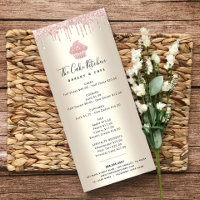Parties scintillant rose Boulangerie Cupcake Gold 
