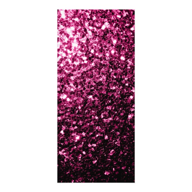 Carte Publicitaire Parties scintillant rose foncé brillant (Devant)