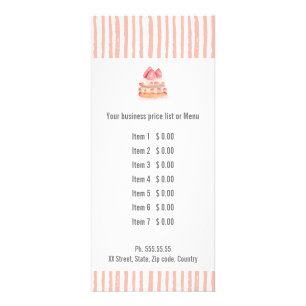 Carte Publicitaire Pâtisserie