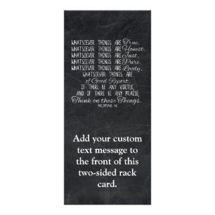 Carte Publicitaire Pensez sur l'écriture sainte chrétienne de bible