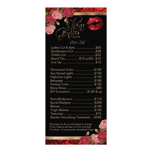 Carte Publicitaire Personnalisé - Roses rouges Parties scintillant à  (Devant)