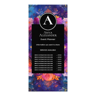 Carte Publicitaire Pétales Vivants Conception de Mandala Floral
