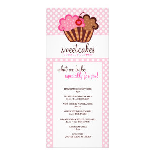 Carte Publicitaire Petit gâteau doux Rackcard de 311 gâteaux