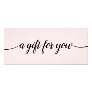 Carte Publicitaire Pink Script Calligraphy Salon Sp certificat cadeau